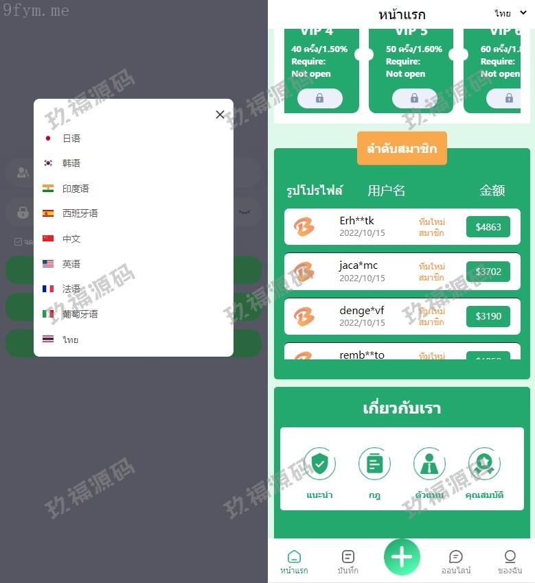 【多语言商业源码】多语言抢单源码/六套UI可切换玖福抢单刷单系统源码/订单自动匹配系统/分组杀/连单控/精品