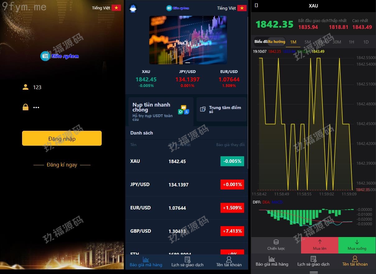 【精品源码】重铸越南语言微盘源码/汇汇通源码/最新运营版【代码开源】