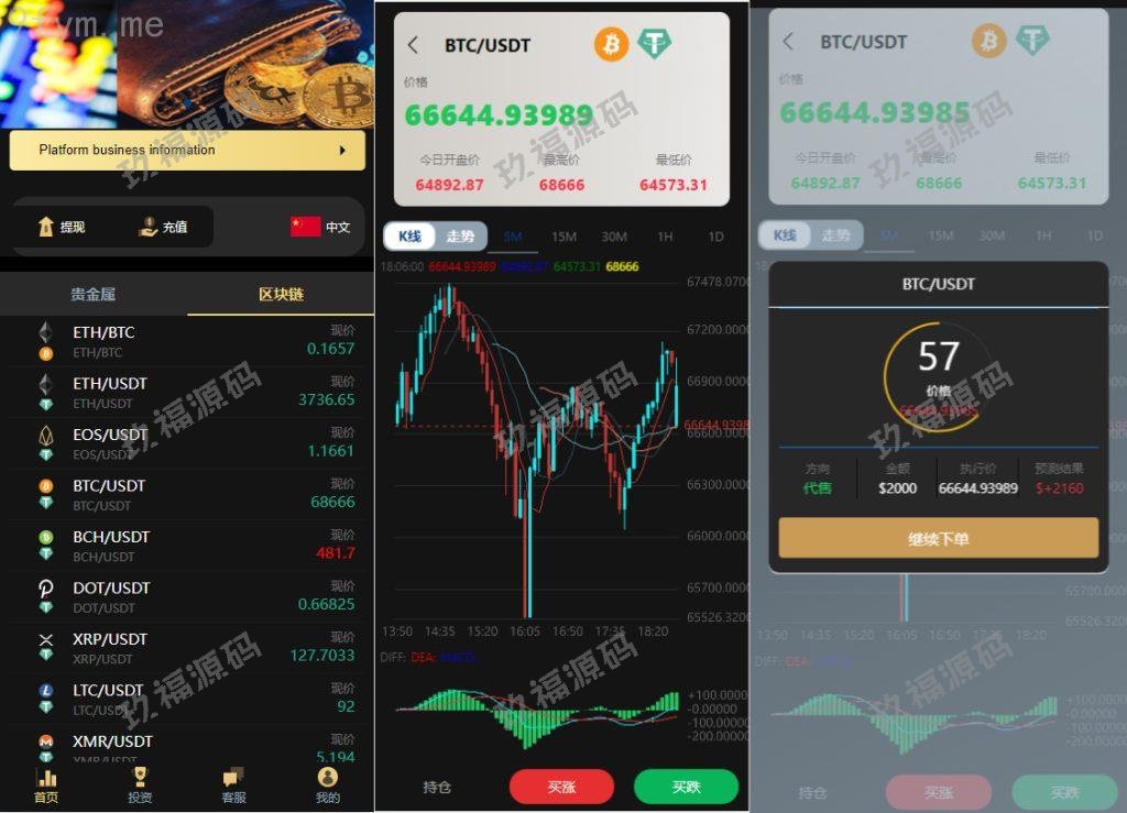 【精品源码】修复12国语言微交易虚拟币微盘多行情盘源码【代码开源】