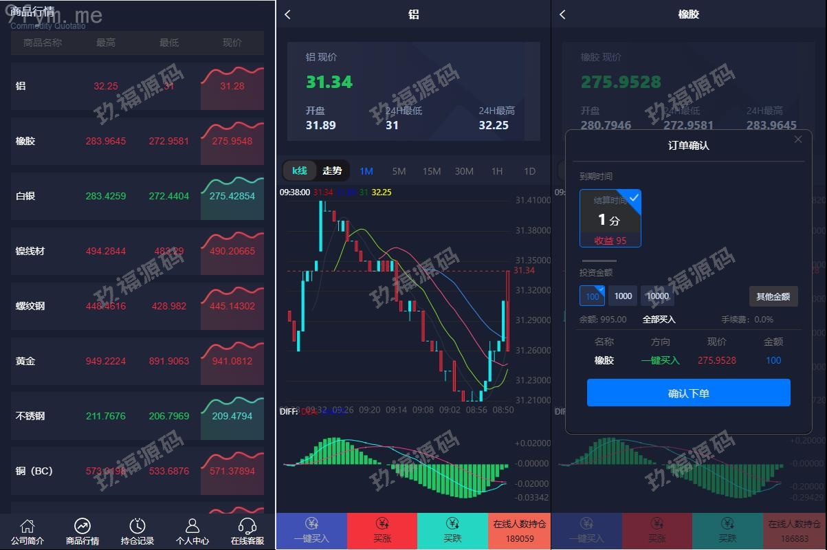 【精品源码】运营版微盘期货交易系统/微交易源码/代理后台/用户风控【代码开源】