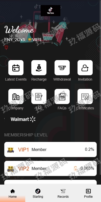 玖福tiktok抢单刷单系统 连单卡单 前端vue